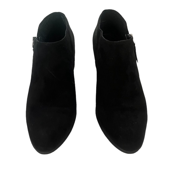 Espirit Esprit Troy Black Faux Suede Ankle Booties Size 7.5 M EUC - Picture 4 of 10